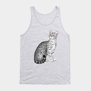 Egyptian Mau (Yellow Background) Tank Top